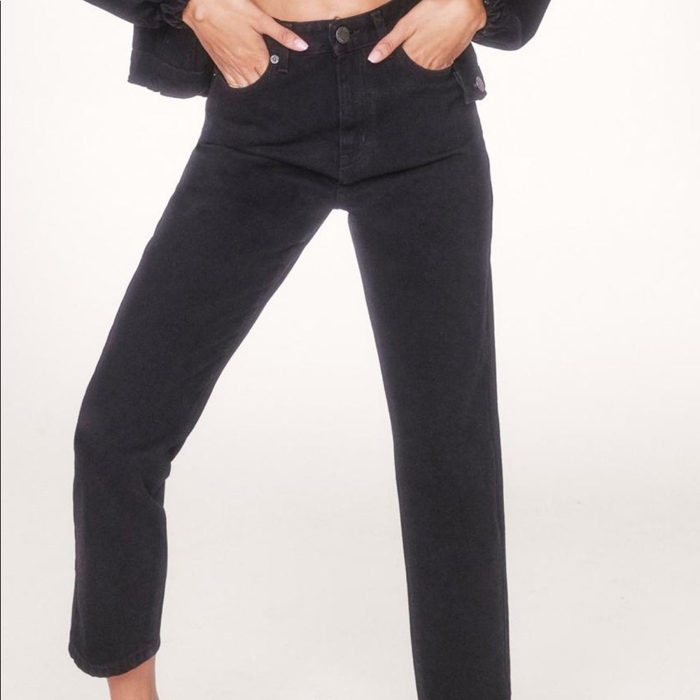 Black Straight Leg Jeans